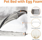 Large Orthopedic Foam Dog Bed with U-Shaped Bolsters – 36 × 27 Inches
