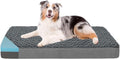 Large Orthopedic Memory Foam Dog Bed with Waterproof Washable Cover – Grey