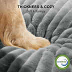 20-Inch Plush Donut Pet Bed with Removable Washable Cover