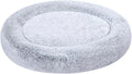 Grey Faux Fur Donut Pet Bed with Removable Cover – 45-Inch